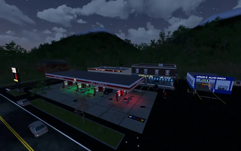 Last Chance Gas in Zombies lighting