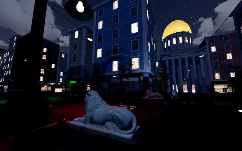 Night Streets in Zombies lighting
